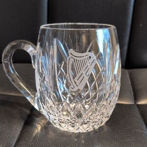 Guinness Clear Cut Crystal Glass Mug